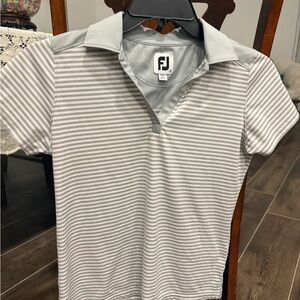 FootJoy Gray Striped Women's Blouse